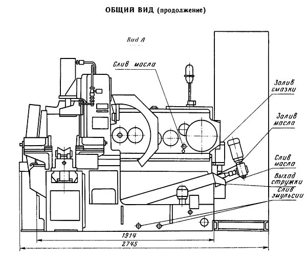 Загальний вигляд  і органы керування отрезного верстата 8Г662